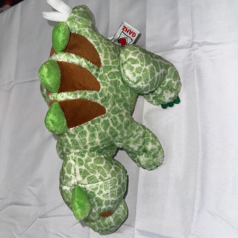 Ganz Webkinz Stegosaurus HM465 Retired Green Dinosaur Plush No Code